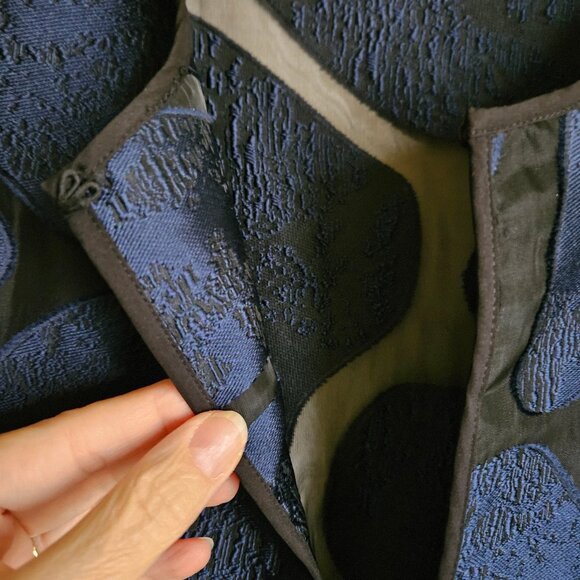 Chico's Giraffe Print Organza Jacquard Jacket - Picture 4 of 6